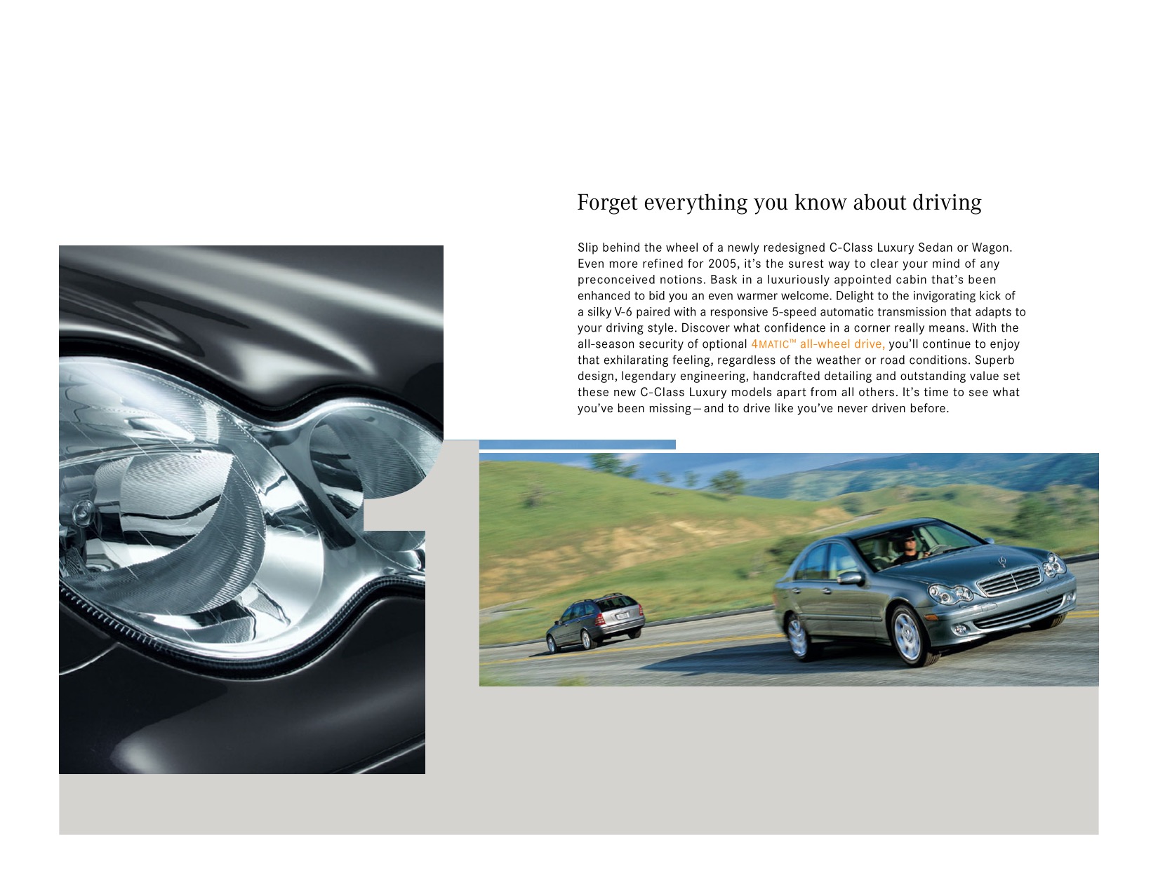 2005 Mercedes-Benz C-Class Luxury Brochure Page 2